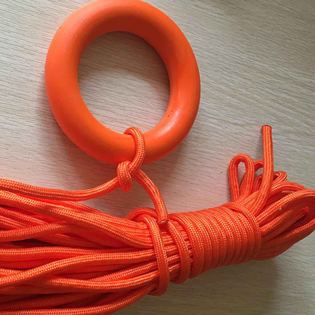 Non Slip Durable Rubber Water Buoyant Floating Throwing Ring Float Buoy for Safety Life Saving Rope