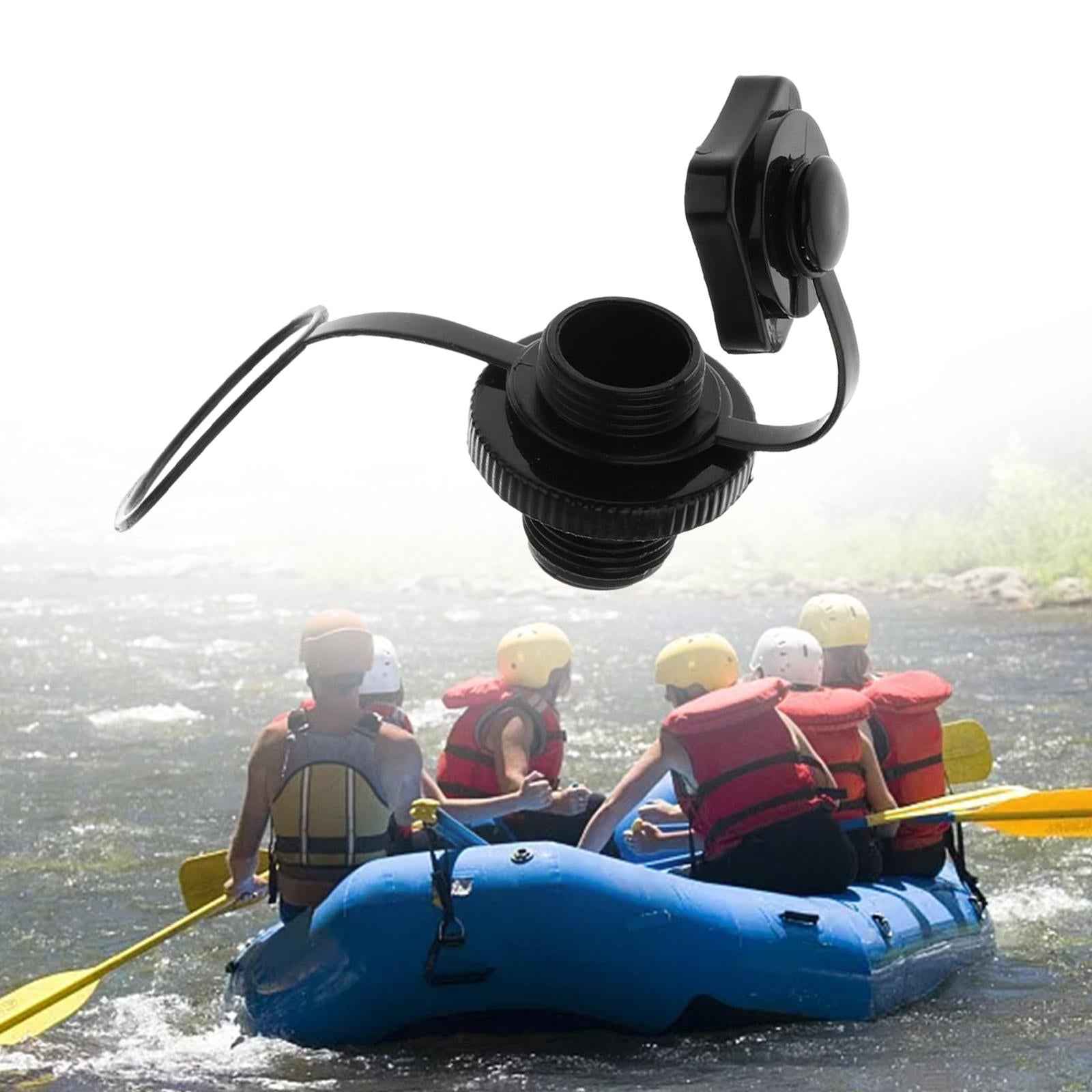 Plastic Screw Air Valve Caps for Inflatable Boat Kayak Pool Raft Canoe Black