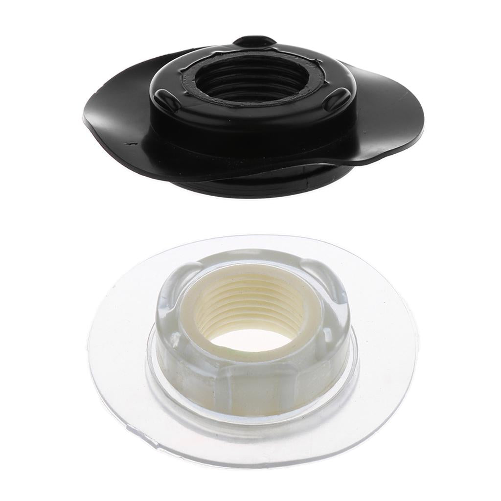 Plastic Air Valve Base Pedestal Screw Type 22mm for Inflatable Kayak Black