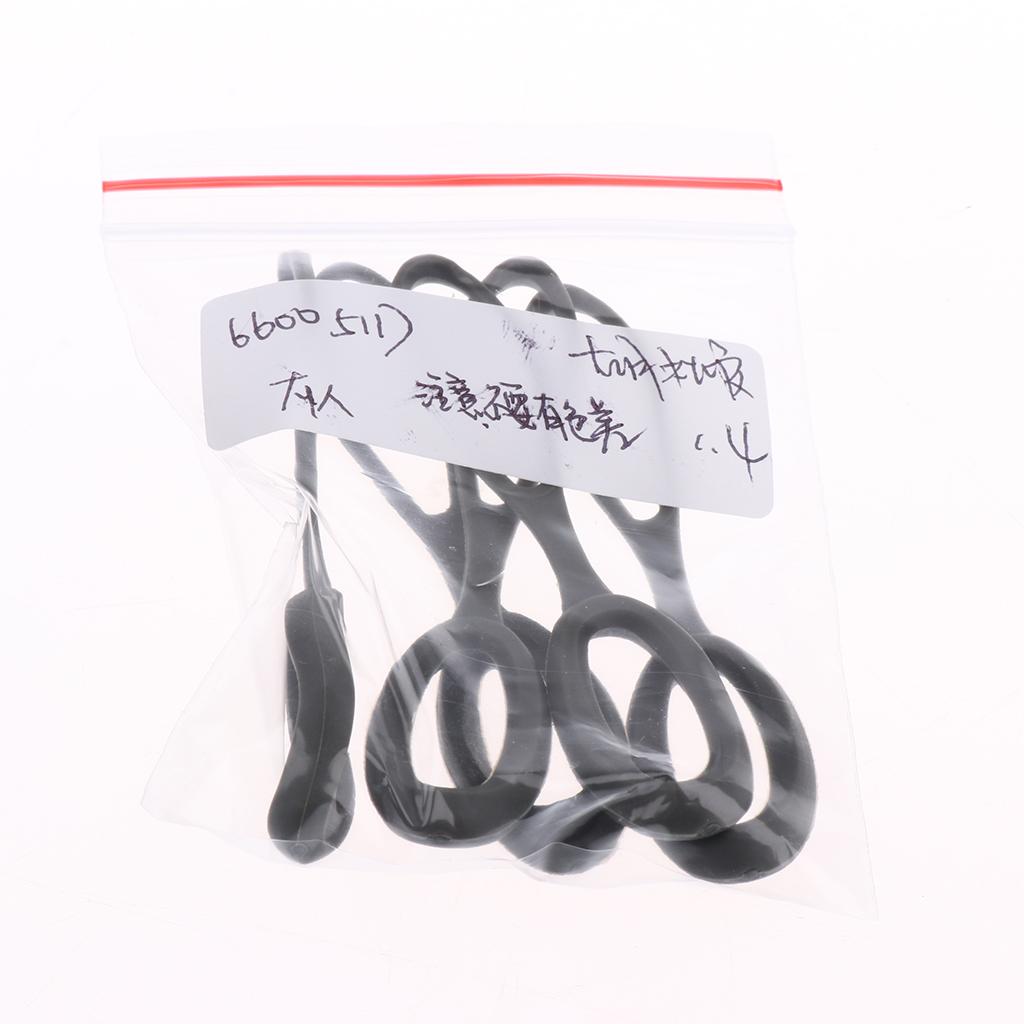 2x5 Pieces Non-slip Strong Zipper Pull Cord Zip Puller Zip Fastener Grey