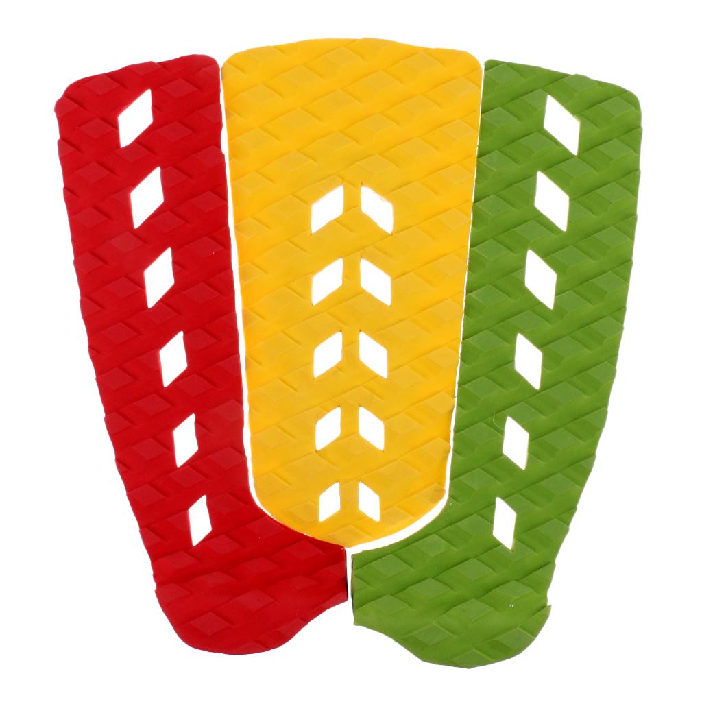 9 Pieces Durable Surfboard Funboard Traction Pad with 3 Pieces Tail Pad Grip