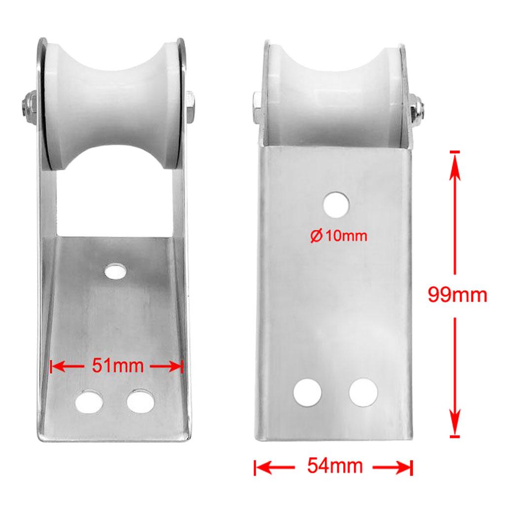 316 Stainless Steel Boat Bow Anchor Roller Bracket Marine Yacht Lift Roller