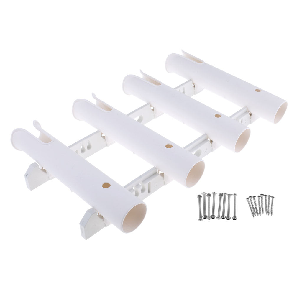 Marine Boat Yacht Vertical Fishing Rod Holder Rack Pole Rest Support 4 Tube