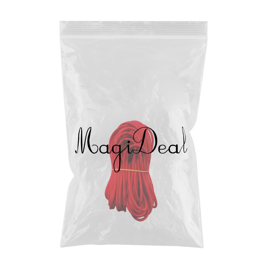 5mm Red Elastic Rubber Bungee Rope Shock Cord Tie Down Boats Trailers 20m