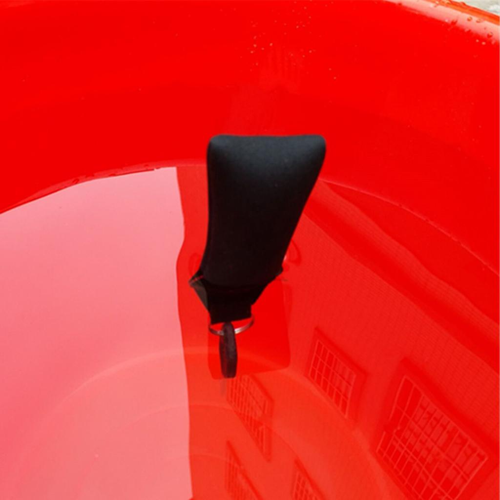 Rectangle Neoprene Floating Keyring for Boating Yachting Sailing Black