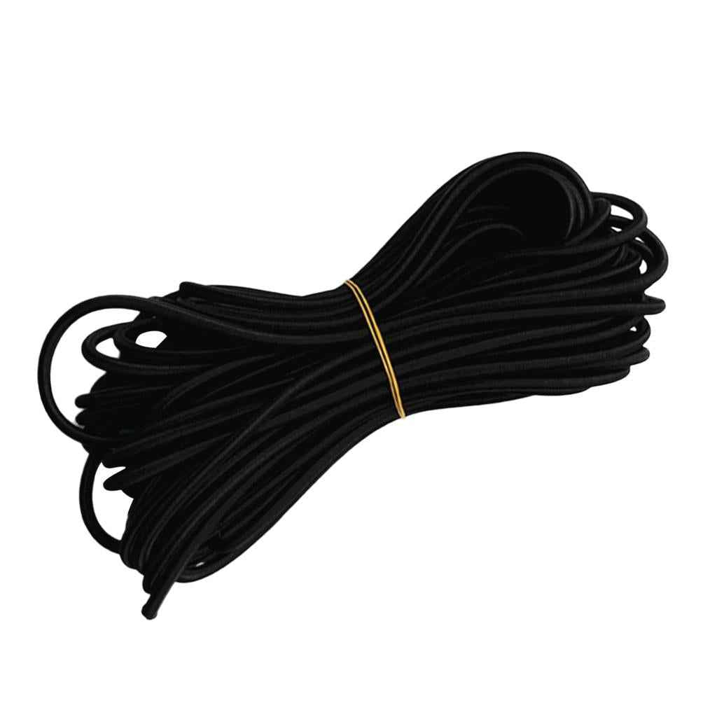 Multifunctional Strong Rubber Elastic Bungee Shock Cord Rope 5mmx2m Black