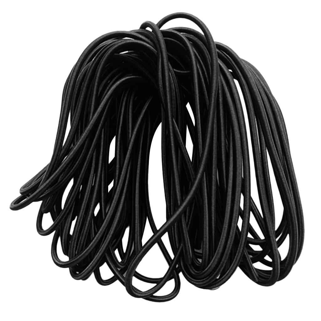 Multifunctional Strong Rubber Elastic Bungee Shock Cord Rope 5mmx2m Black