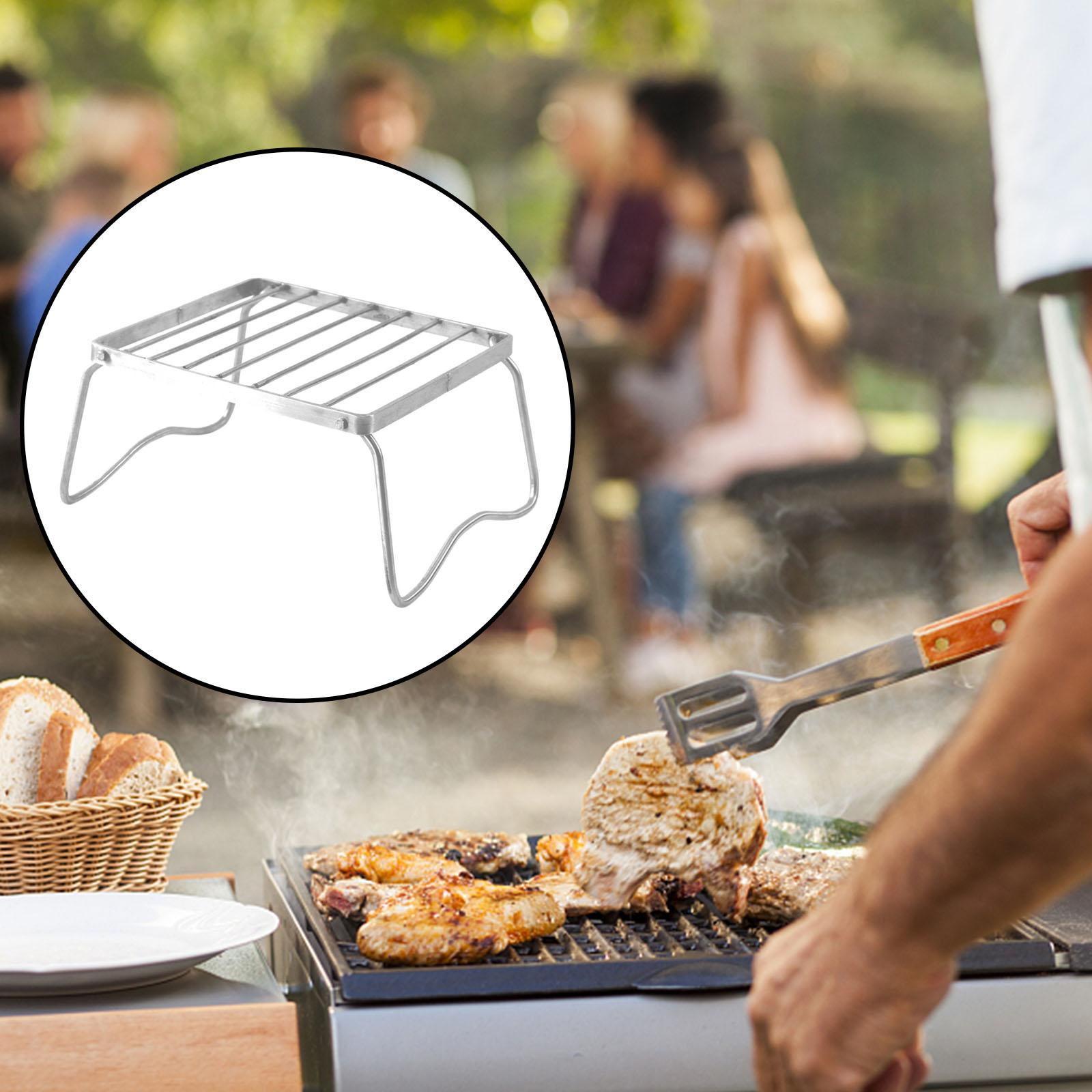 Outdoor Stainless Steel Foldable Stove Stand Rack Camping Pot Bracket