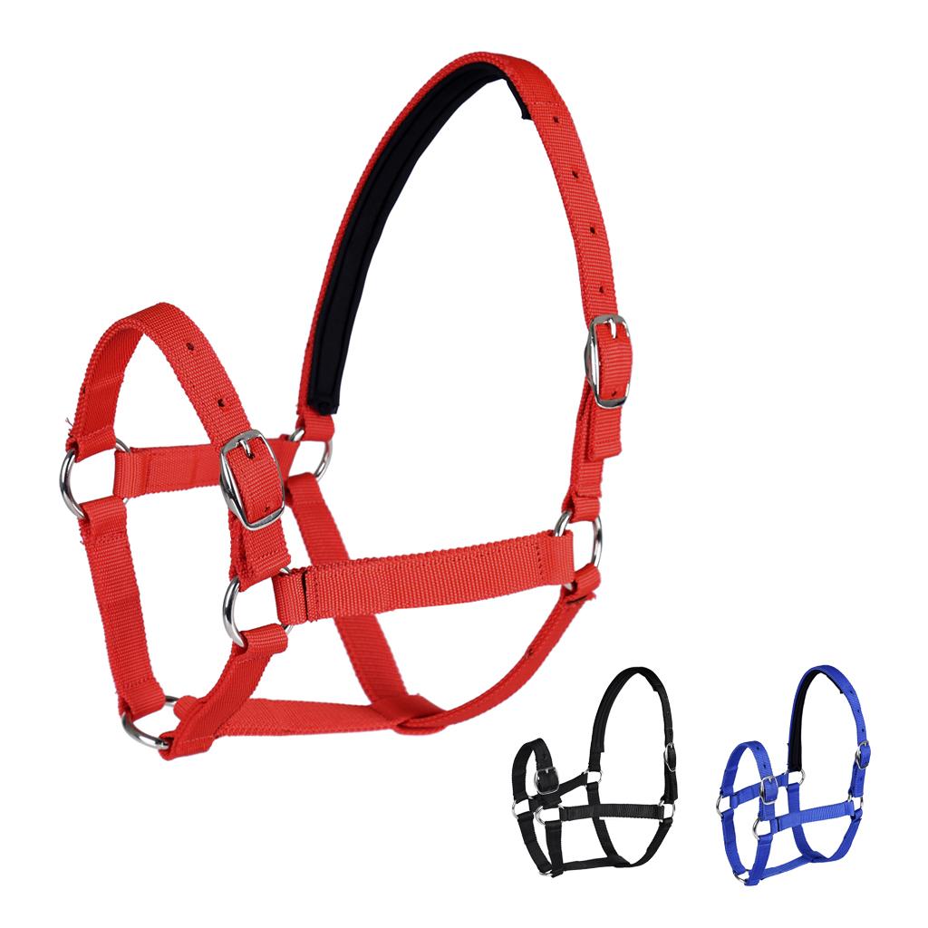 Adjustable Equestrian Western Horse Halter Fits 130 - 165cm Horse black