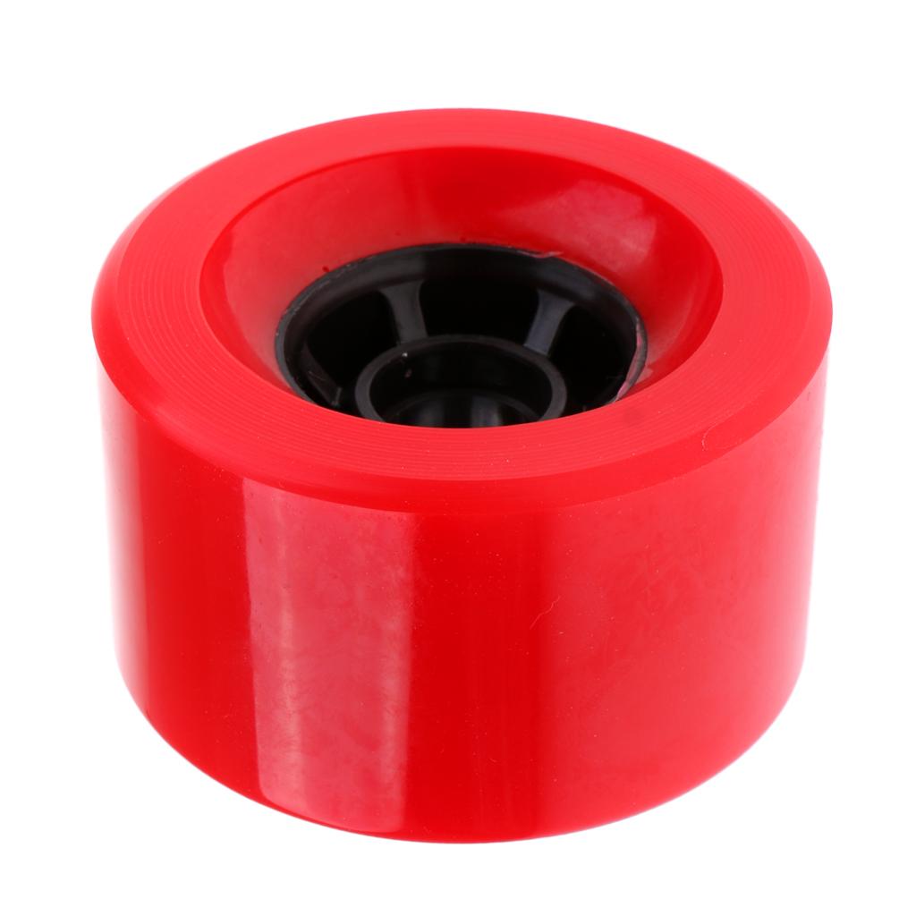 Solid Cruiser Longboard Skateboard High Elastic PU Wheel Shock Absorb Red