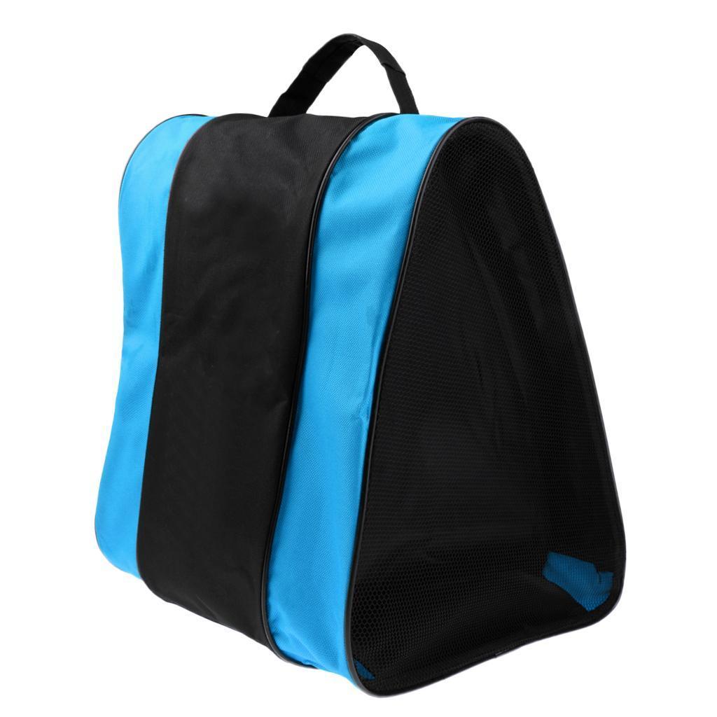 Inline Roller Skating Boots Bag Ice Skating Hockey Skate Shoulder /Hand Blue