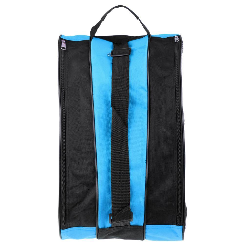 Inline Roller Skating Boots Bag Ice Skating Hockey Skate Shoulder /Hand Blue