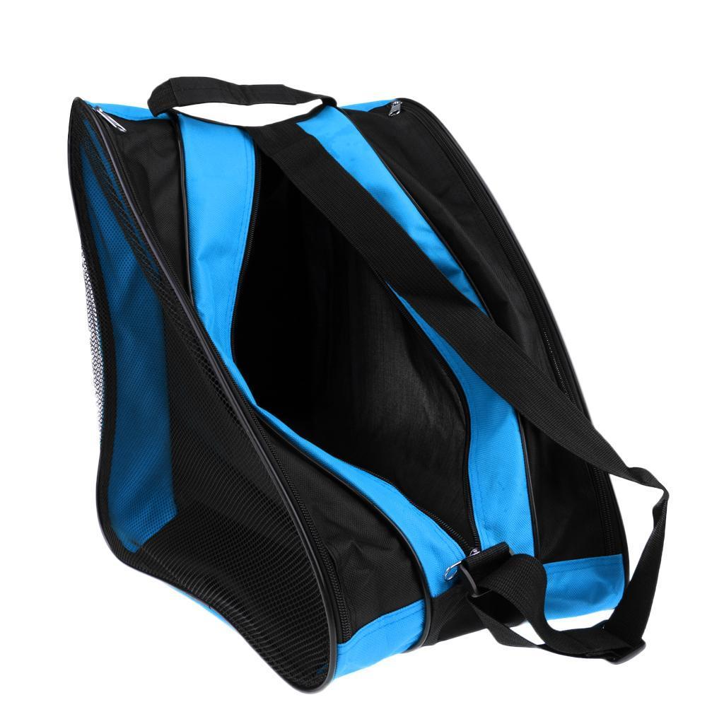 Inline Roller Skating Boots Bag Ice Skating Hockey Skate Shoulder /Hand Blue