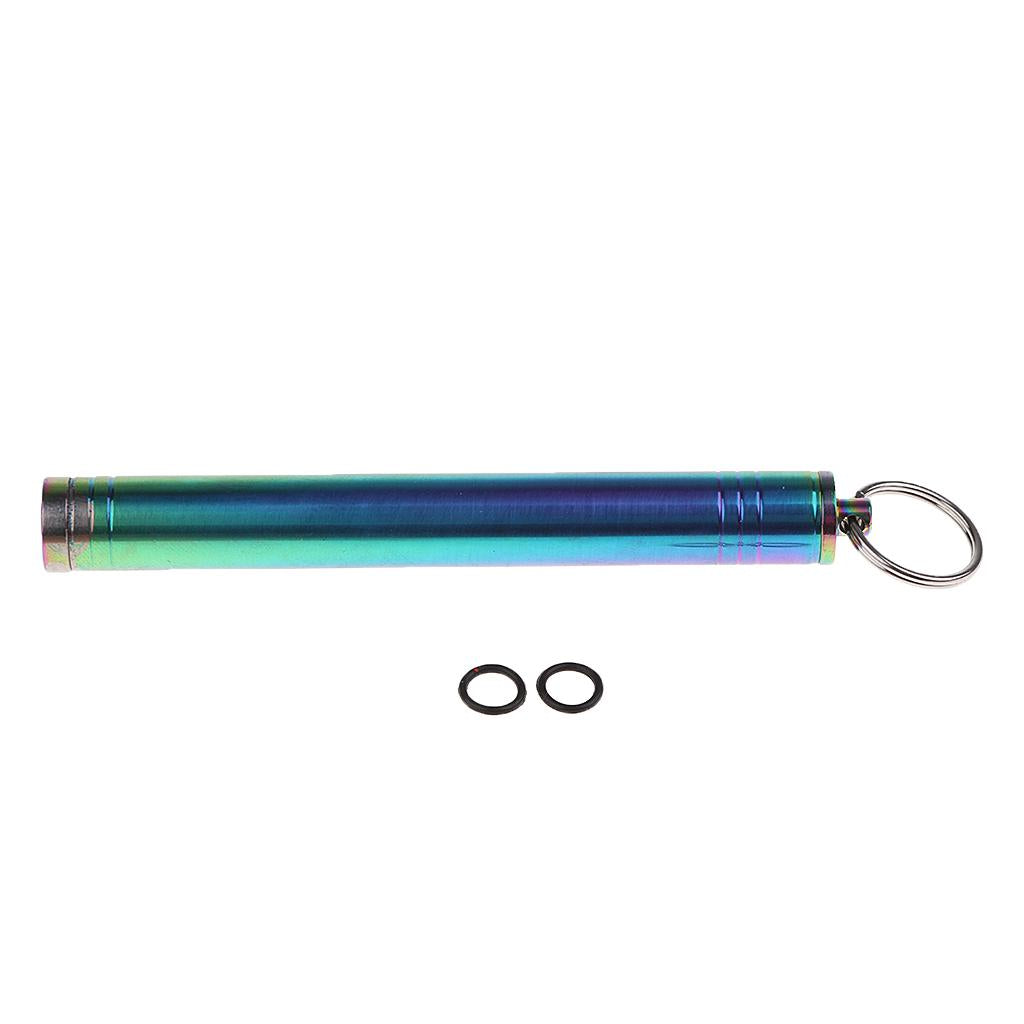 2pcs Waterproof Titanium Alloy Camping Pocket Toothpick Box Ear Pick Holder
