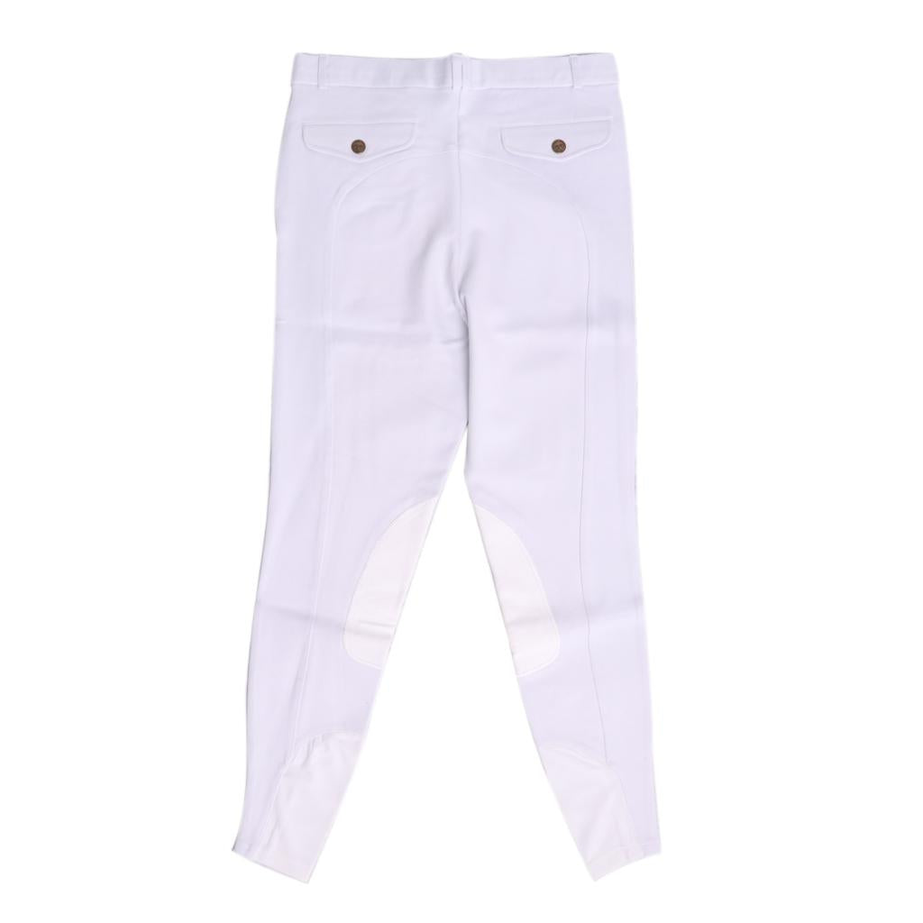 Men Women Horse Riding Breeches Jodhpurs Pants 36.6 inch waist White