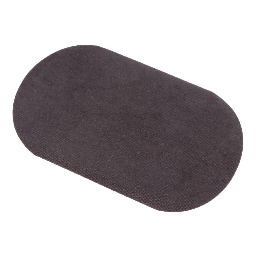 Clothing Iron-on Repair Patches Down Jackets Mend Elbow Oval Applique Gray