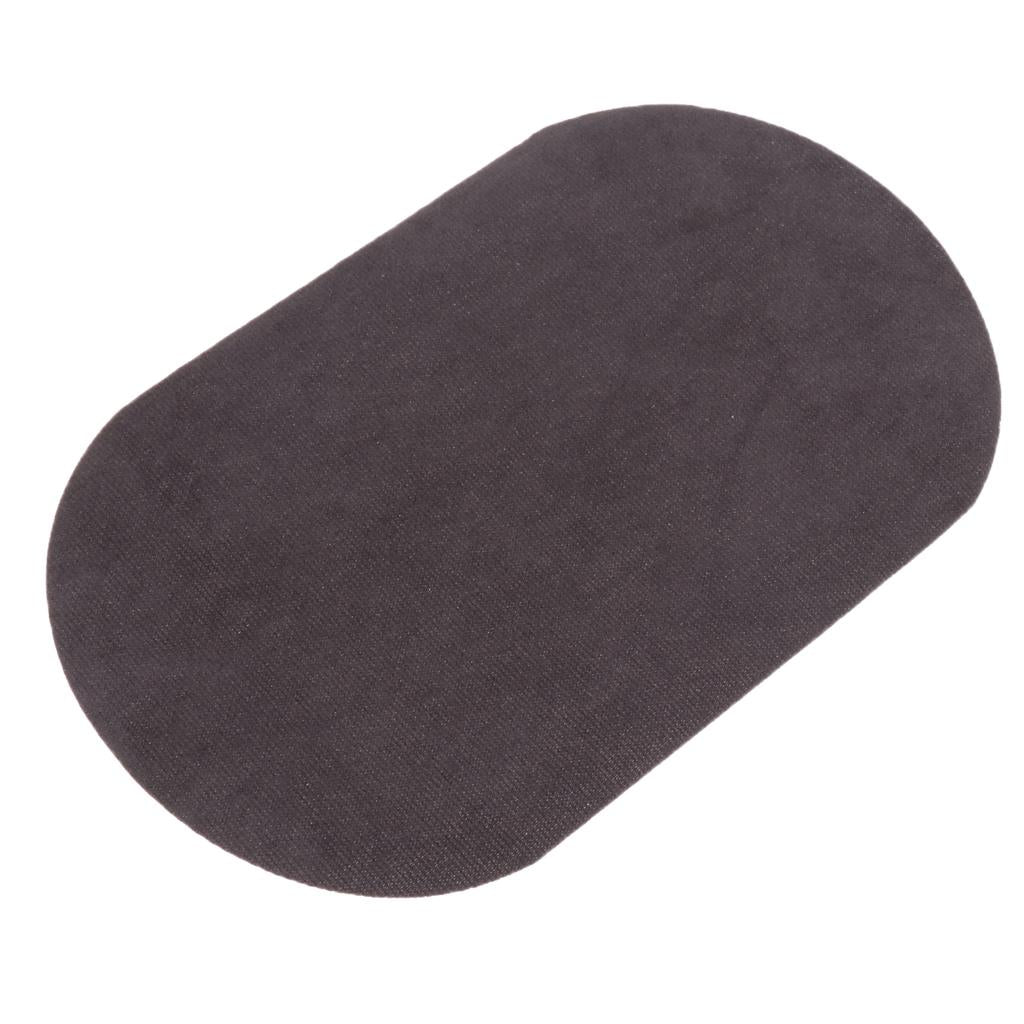 Clothing Iron-on Repair Patches Down Jackets Mend Elbow Oval Applique Gray