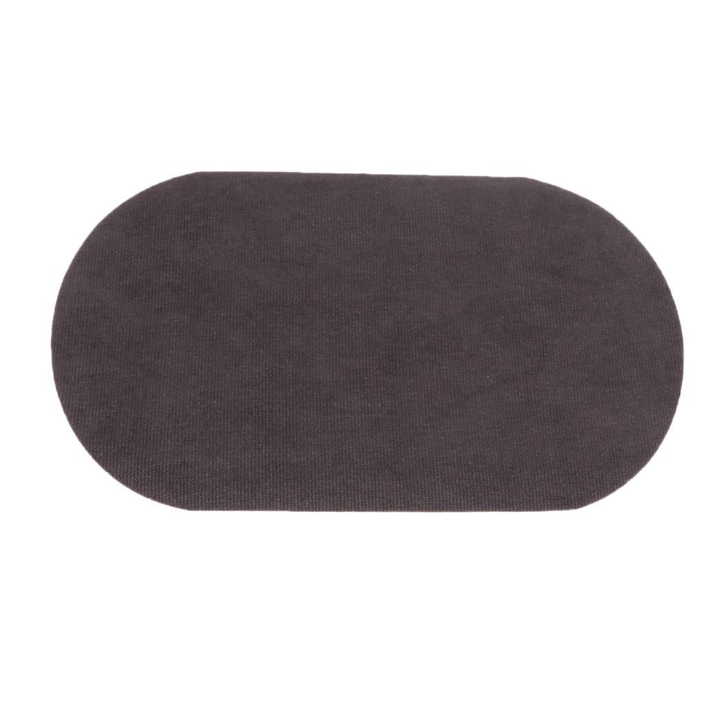 Clothing Iron-on Repair Patches Down Jackets Mend Elbow Oval Applique Gray