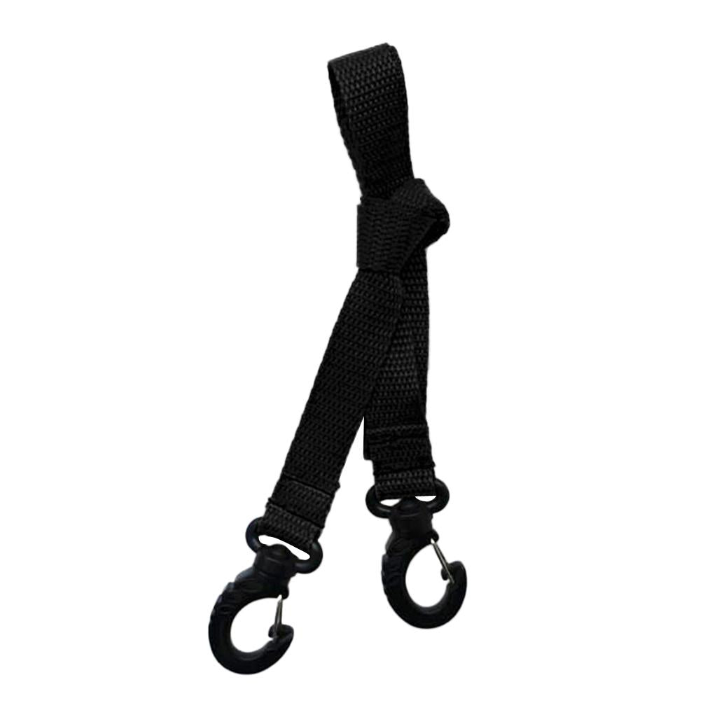 Snowboard Boot Carrier Straps Shoulder Leash for Ice Skates Ski Boot Black