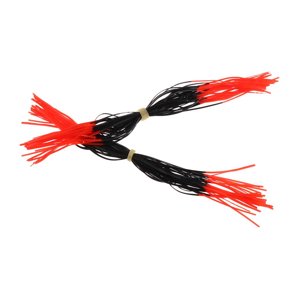 2pcs Bow String Silencer Whiskers Reduce String Noise Vibration Red+Black