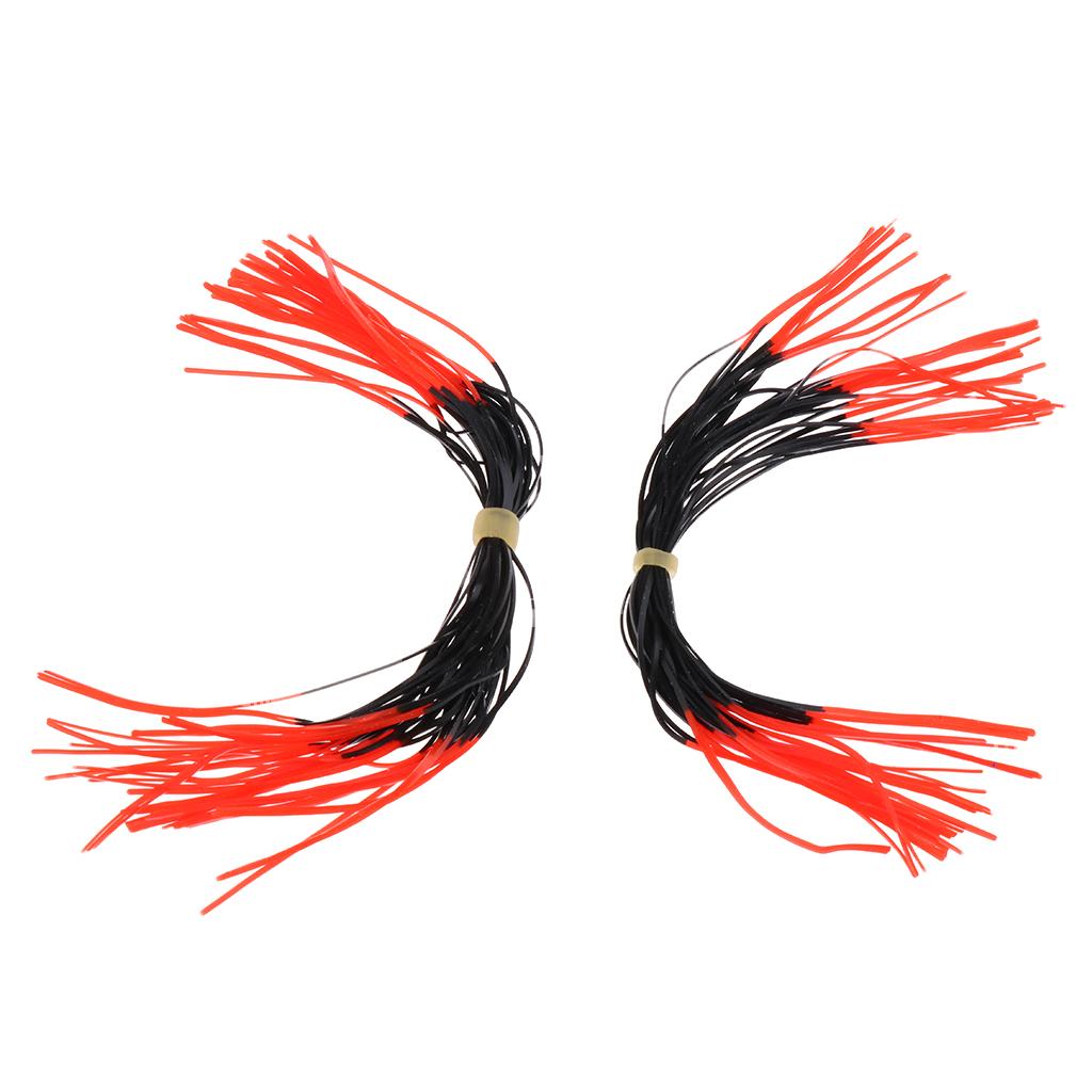 2pcs Bow String Silencer Whiskers Reduce String Noise Vibration Red+Black