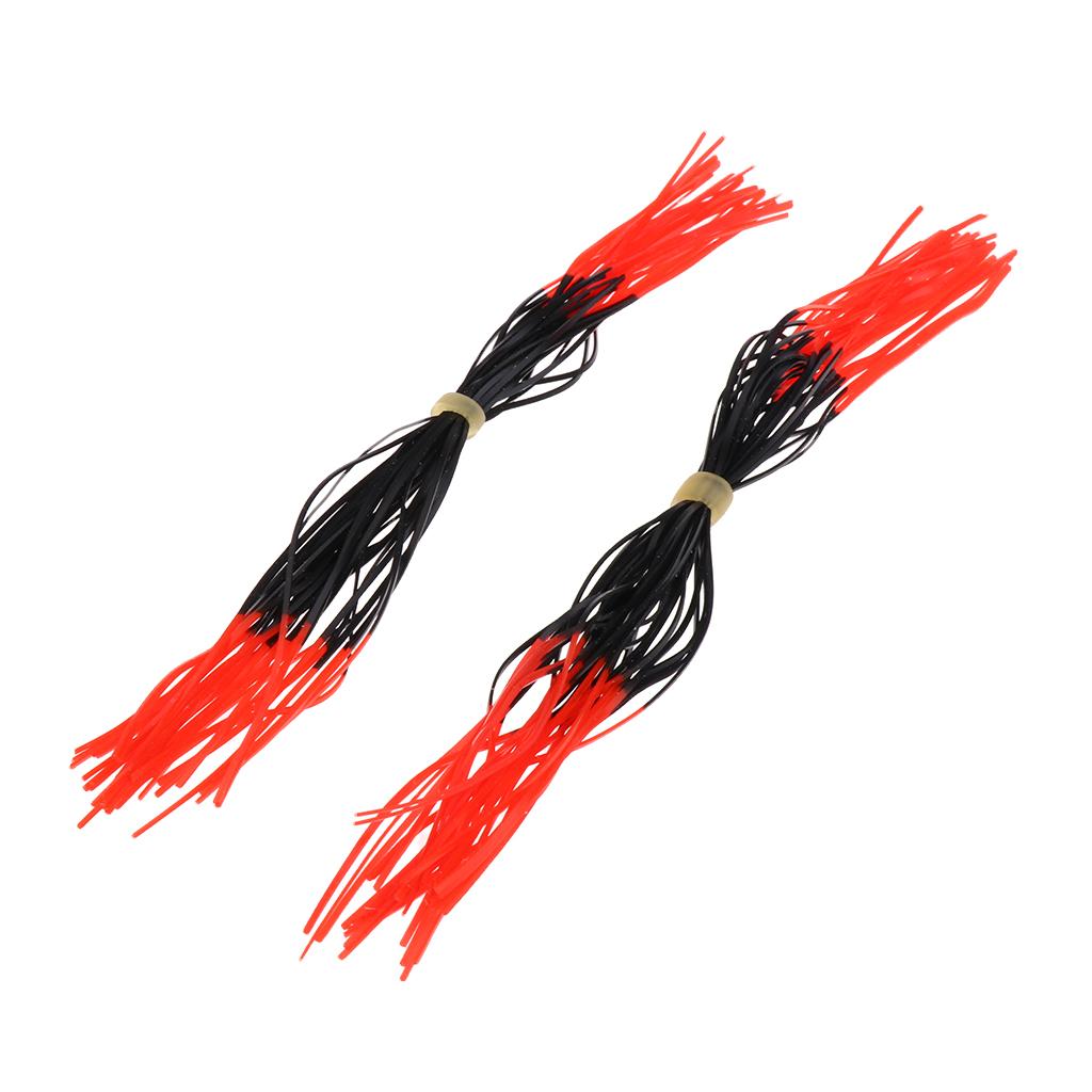 2pcs Bow String Silencer Whiskers Reduce String Noise Vibration Red+Black
