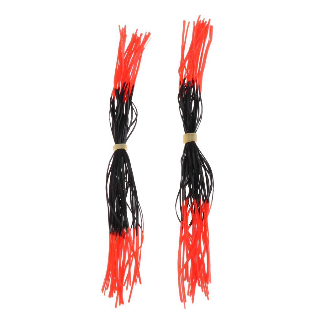 2pcs Bow String Silencer Whiskers Reduce String Noise Vibration Red+Black