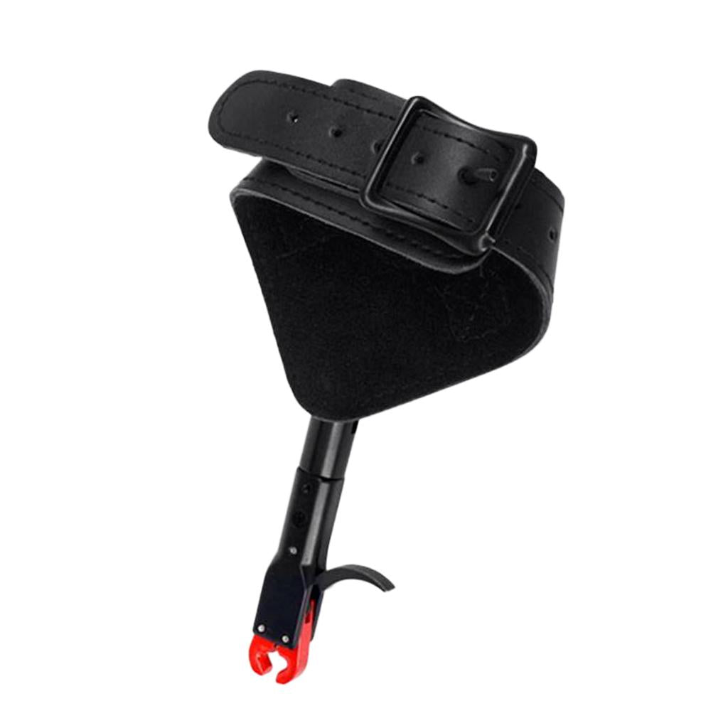 Outdoor Adjustable Archery Release Aid Trigger Hunting Wrist Buckle Strap