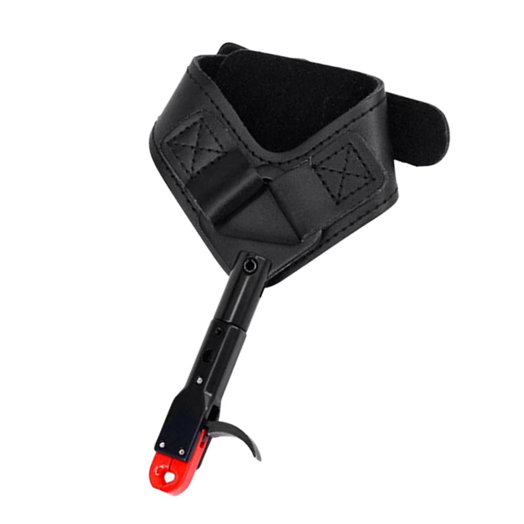 Outdoor Adjustable Archery Release Aid Trigger Hunting Wrist Buckle Strap