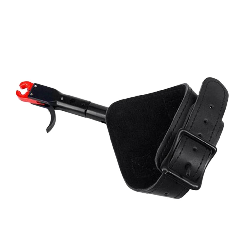 Outdoor Adjustable Archery Release Aid Trigger Hunting Wrist Buckle Strap