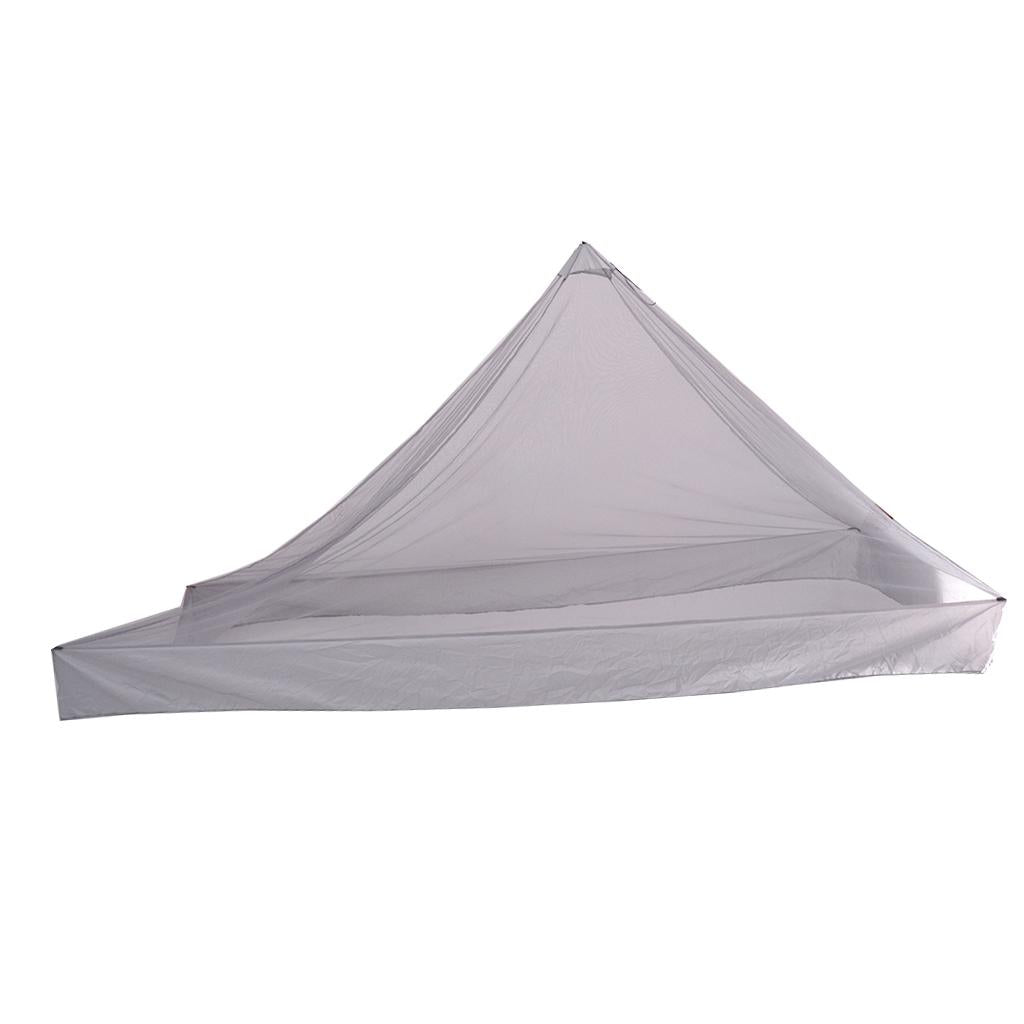 Portable Travel Camping Hammock Mosquito Net Tent Sleeping Canopy Gray