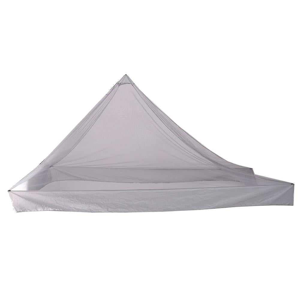 Portable Travel Camping Hammock Mosquito Net Tent Sleeping Canopy Gray