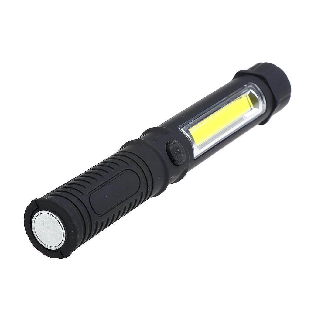 4xMultifunction COB Work Light Lamp Handy Flashlight Torch W/ Magnetic Black