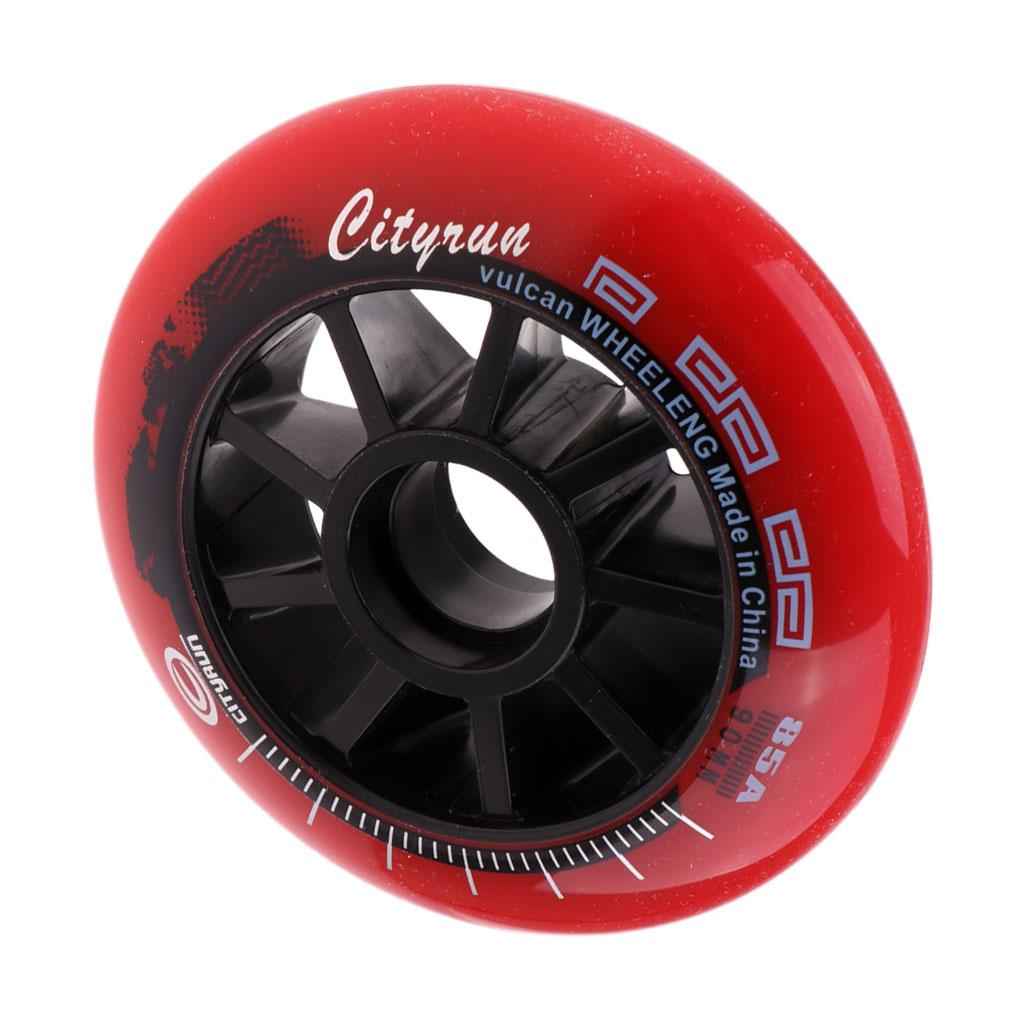 Speed Skating Wheels Outdoor Indoor Inline Skate Wheels Tool 90mm Red