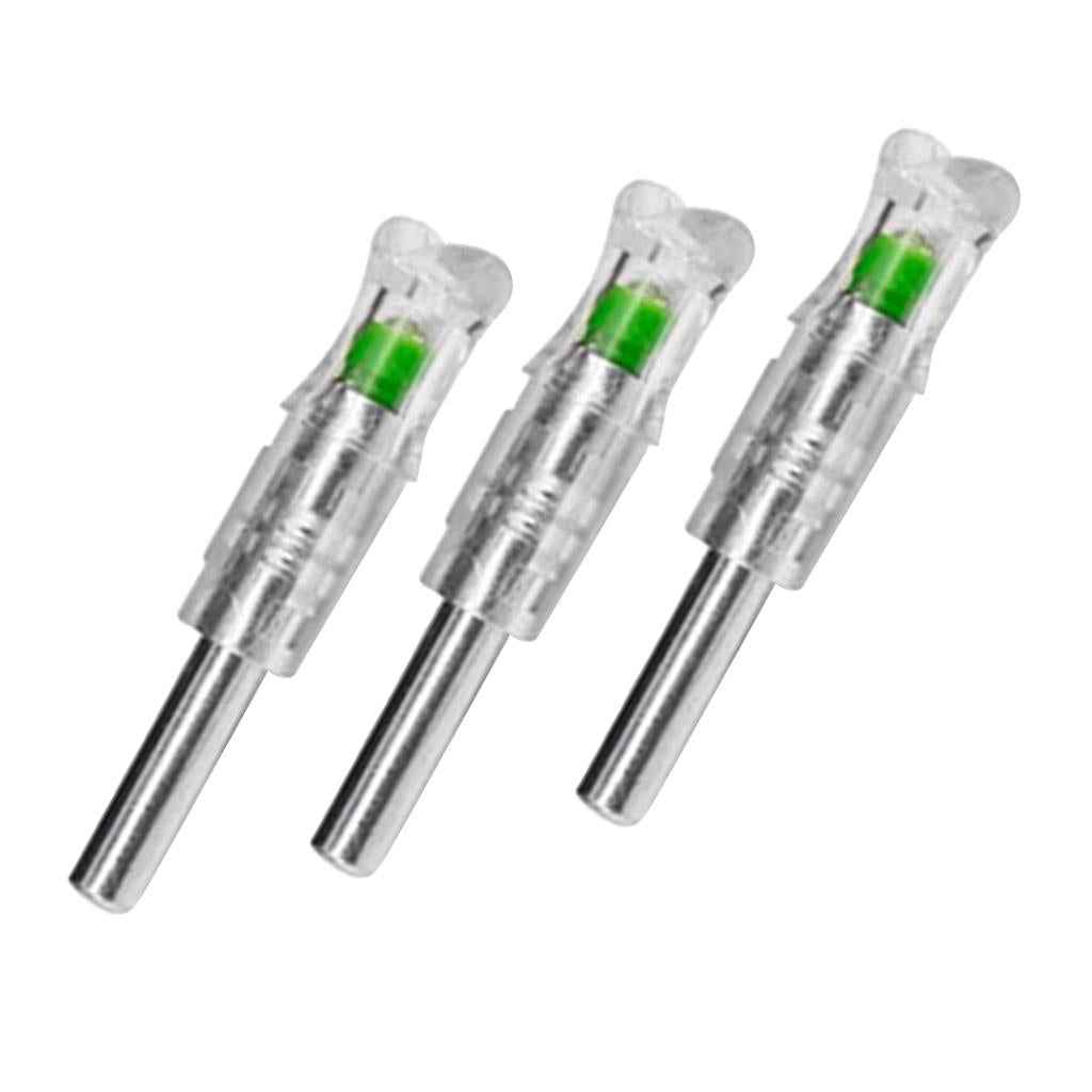 Automatic Luminous Lighted Arrow Nock Tail LED Hunting 7.6mm Shaft Green