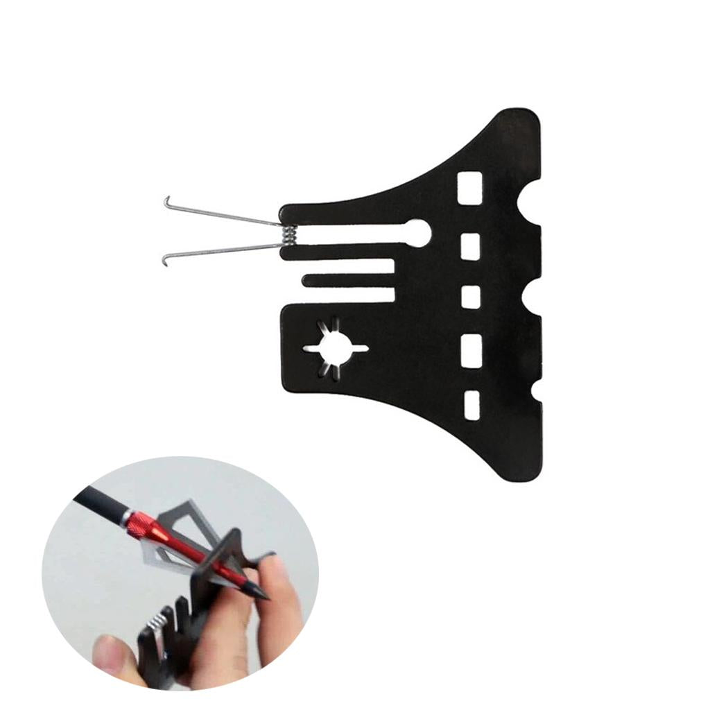 Multifunctional Archery Arrow Repair Cleaning Tool Bow Nock Adjusting Device