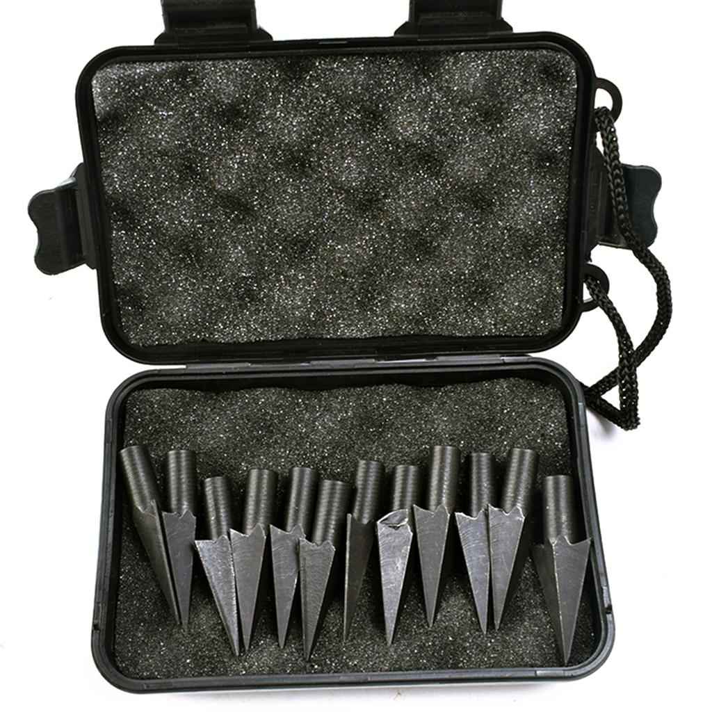 Foam Padded Storage Box for Bow Hunting Archery Arrow Heads Tools Lamp L