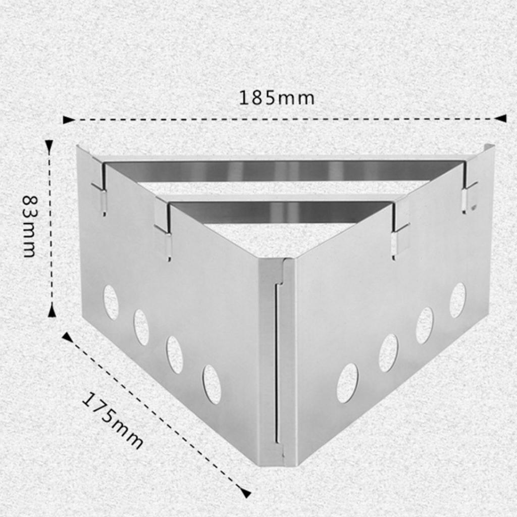 Outdoor Camping Picnic Stainless Steel Lightweight Wood Cooking Stove Rack