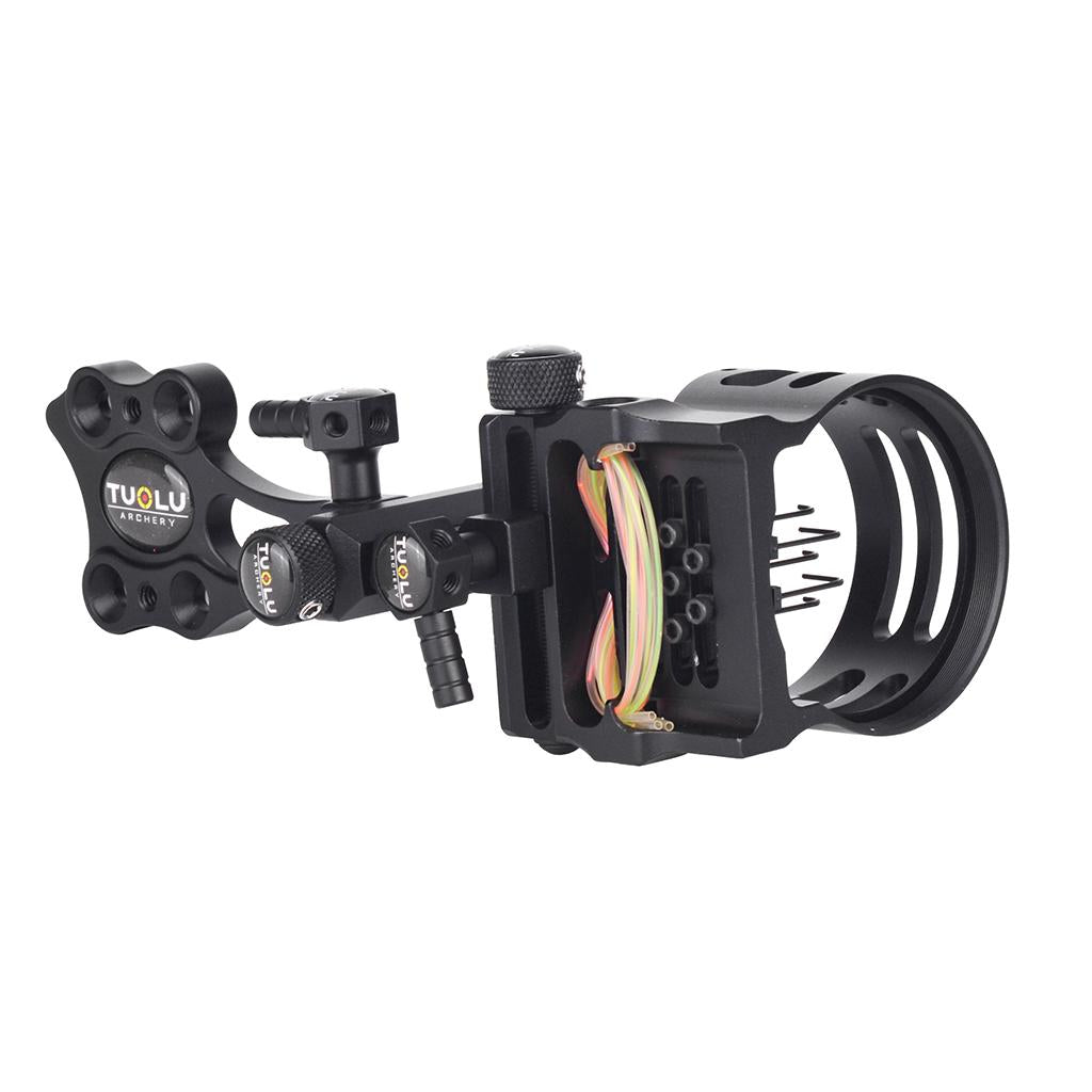 Micro Adjust 5 Pin .019 Compound Bow Archery Sight - Short Pole Black"