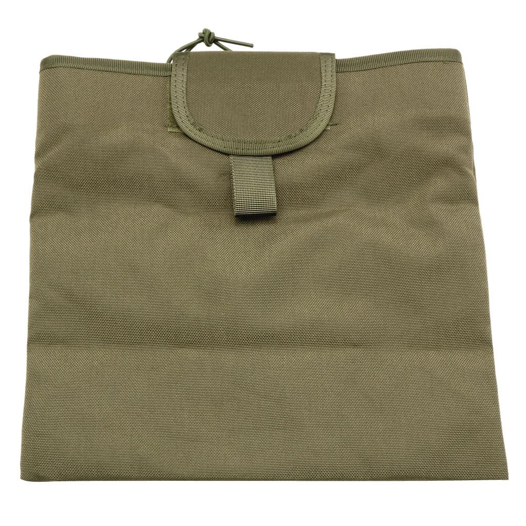 Camping Hunting Molle Magazine Dump Drop Pouch Compact Bag army green