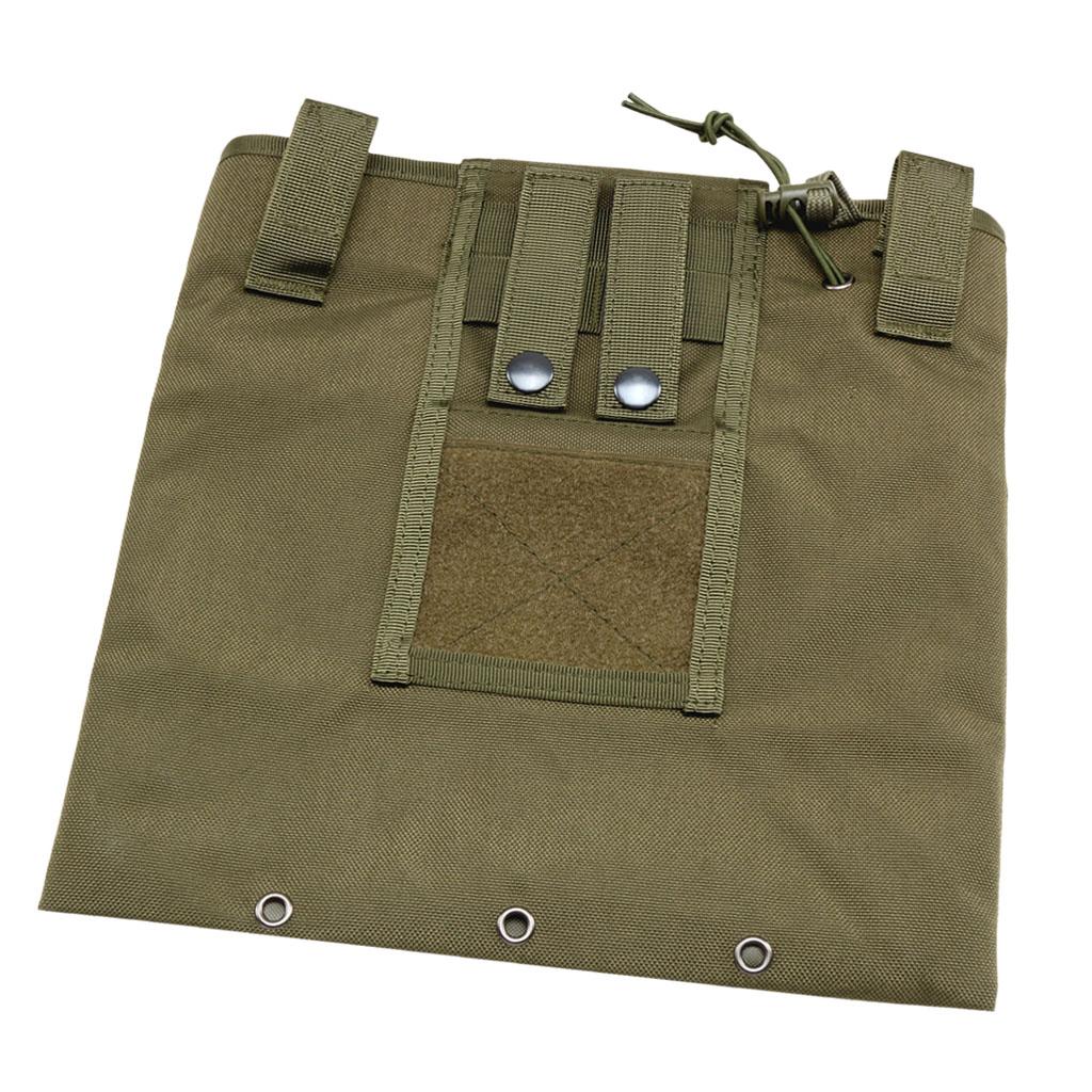 Camping Hunting Molle Magazine Dump Drop Pouch Compact Bag army green