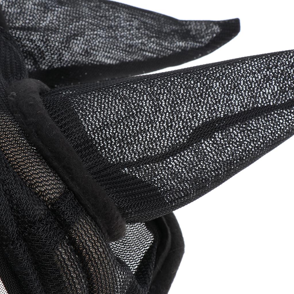 Horse Mesh Net Mask Bonnet Veils Face Cover w/ Ear Nose Anti Fly Eye Saver L