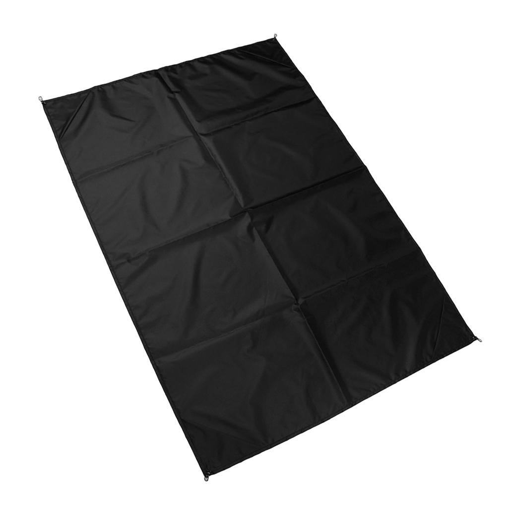 Waterproof Foldable Camping Blanket Outdoor Picnic BBQ Mat 140x150cm Black