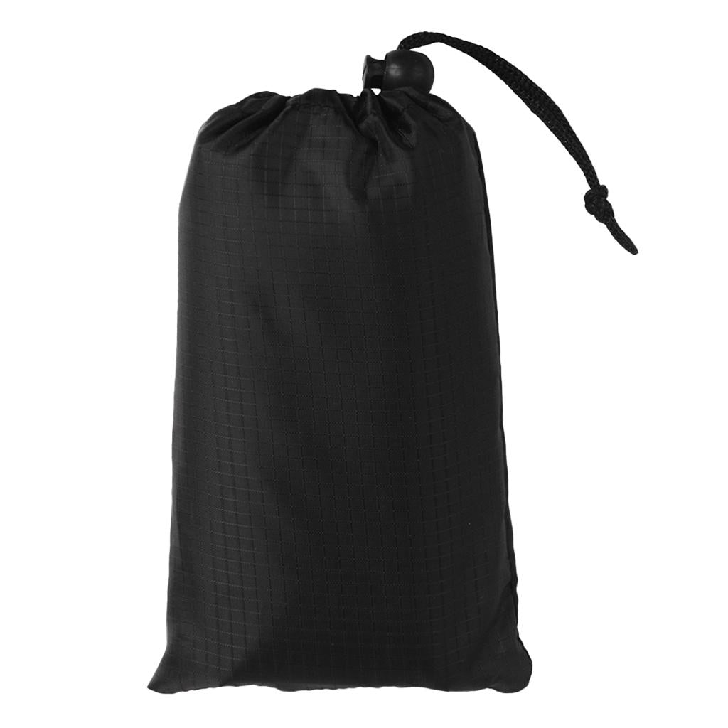 Waterproof Foldable Camping Blanket Outdoor Picnic BBQ Mat 140x150cm Black