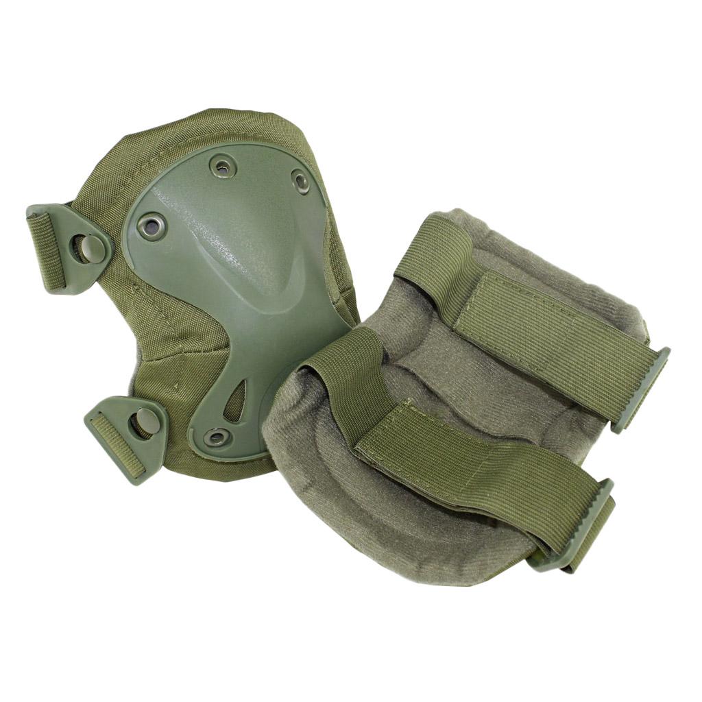 Adjustable Knee Pads Elbow Pads Outdoor Roller Skating Protective Kit Green