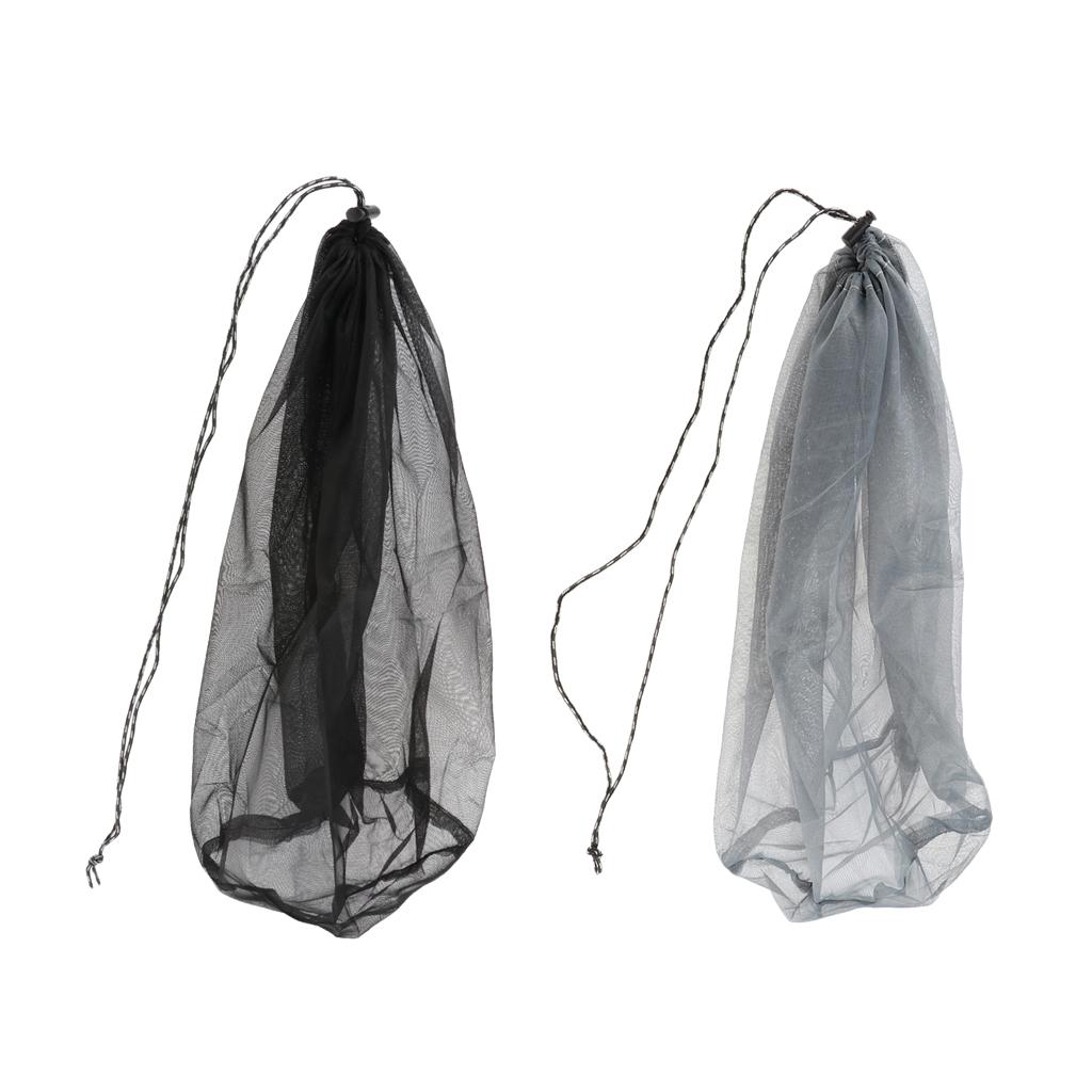Head Net Mask Mosquito Mesh Cap Hat Face Protector for Camping Hiking Black