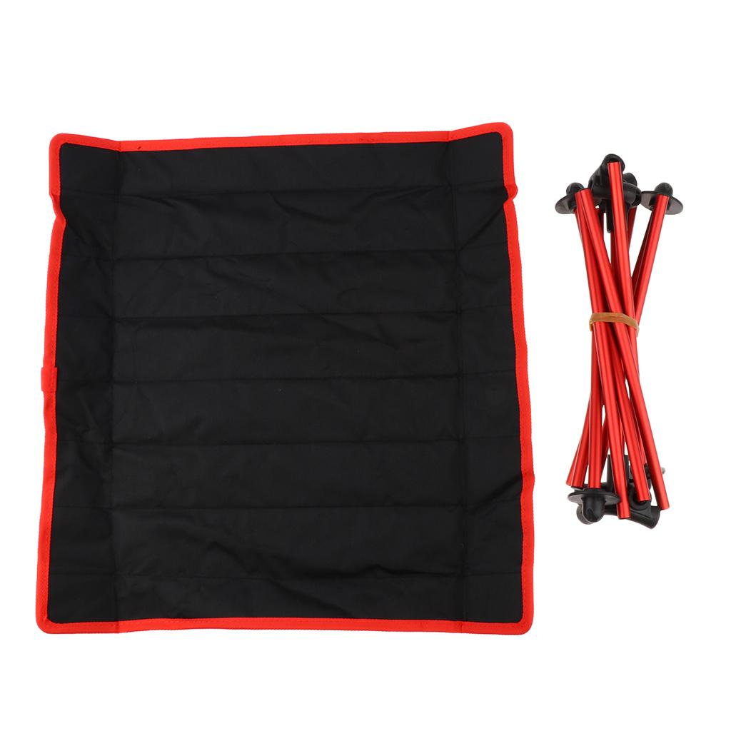 Aluminium Alloy Camping Foldable Table Tavel Picnic Portable Desk Red