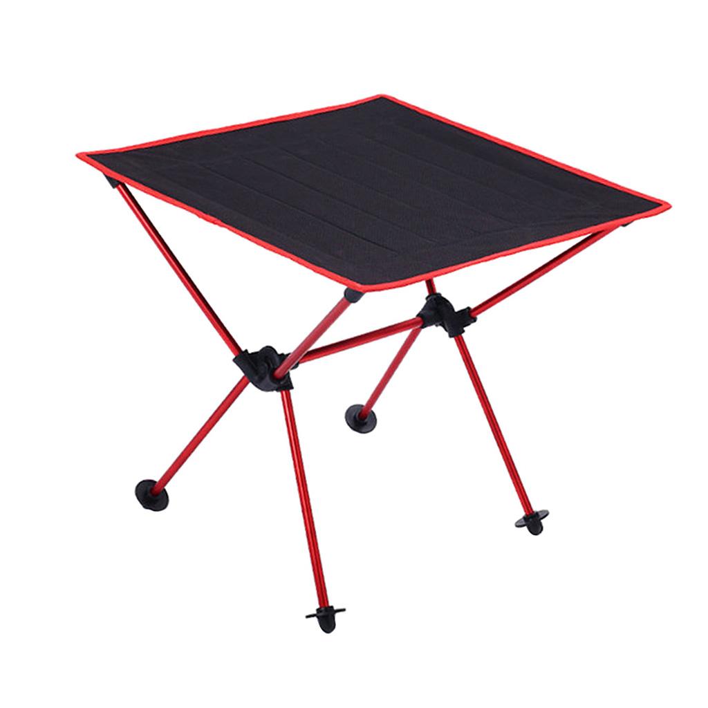 Aluminium Alloy Camping Foldable Table Tavel Picnic Portable Desk Red