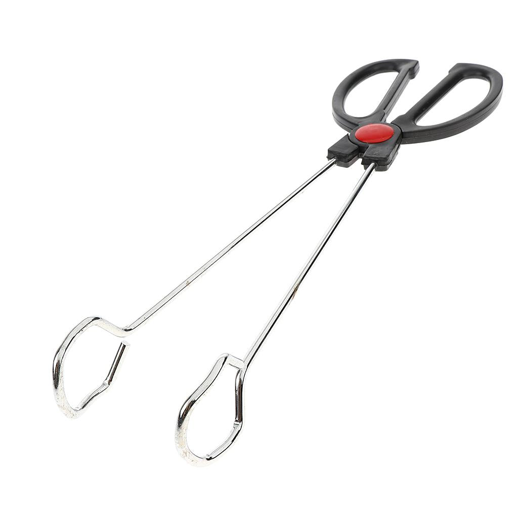 Stainless Steel BBQ Clip Food Tong Outdoor Camping Heat-proof Handle Clamp