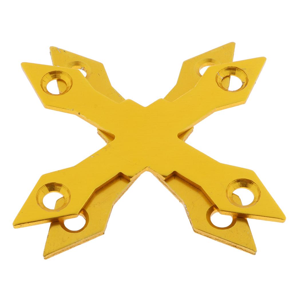 1 Pair Aluminum Alloy Anti Collapse Skateboard Longboard Deck Gasket gold